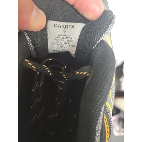 DAKOTA Men's 3604 Aluminum Toe Steel Plate Quad Lite Work Shoes Gray 12M - Picture 4 of 8